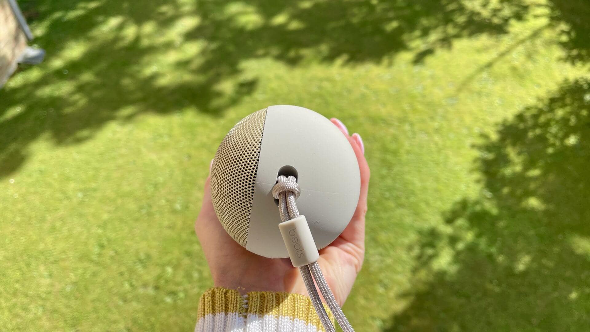 Beats Pill on a sunny day outdoors