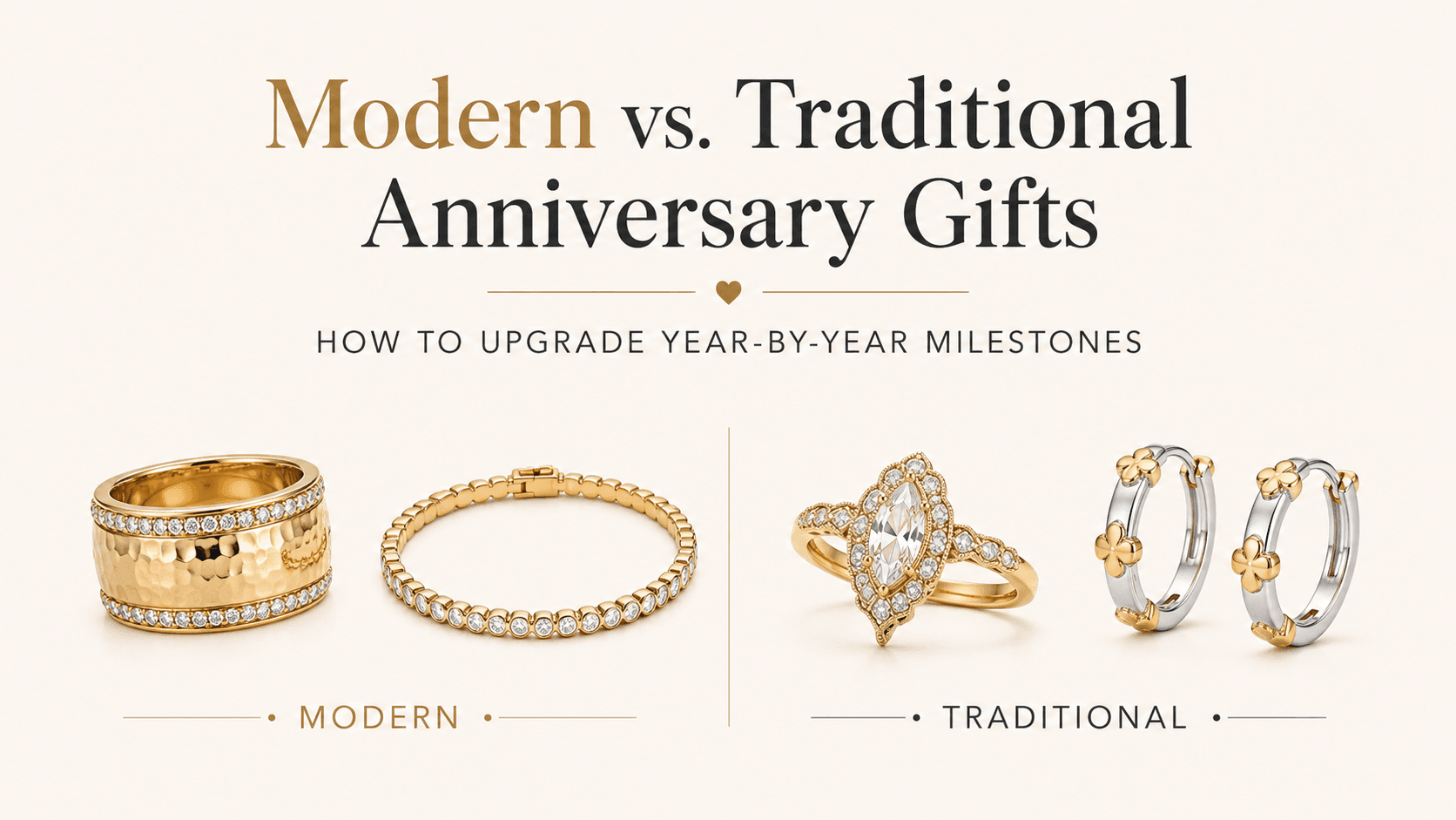 Modern vs. Traditional Anniversary Gifts: How to Upgrade Year-by-Year Milestones