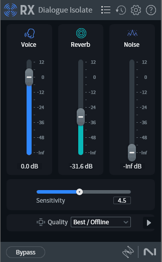 Dialogue Isolate in RX 11 removes background noise and extra reverb using AI