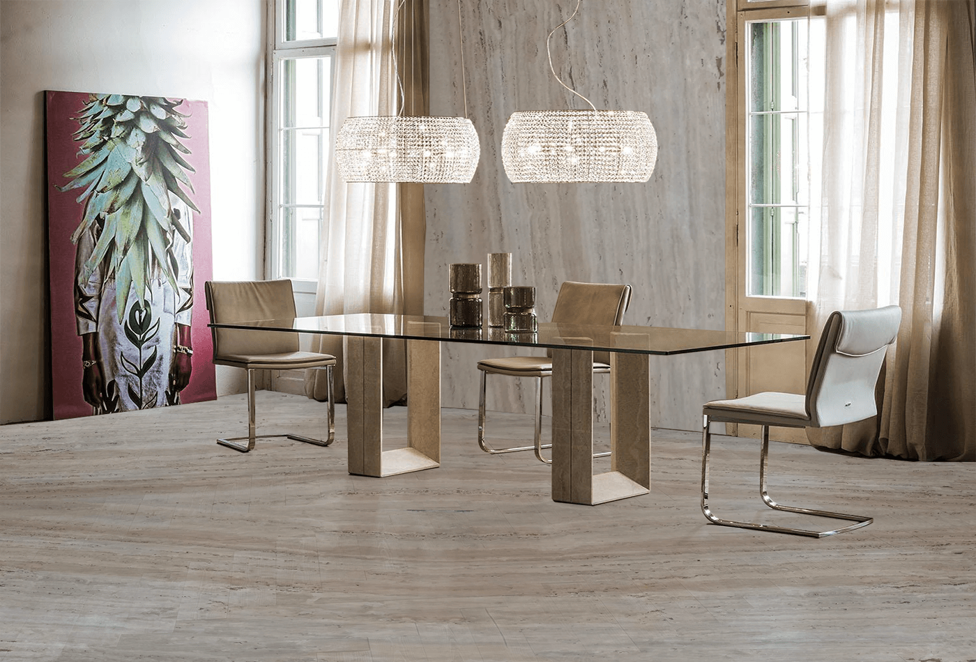 Bring Opulent Look with Florence Clear Travertine!!