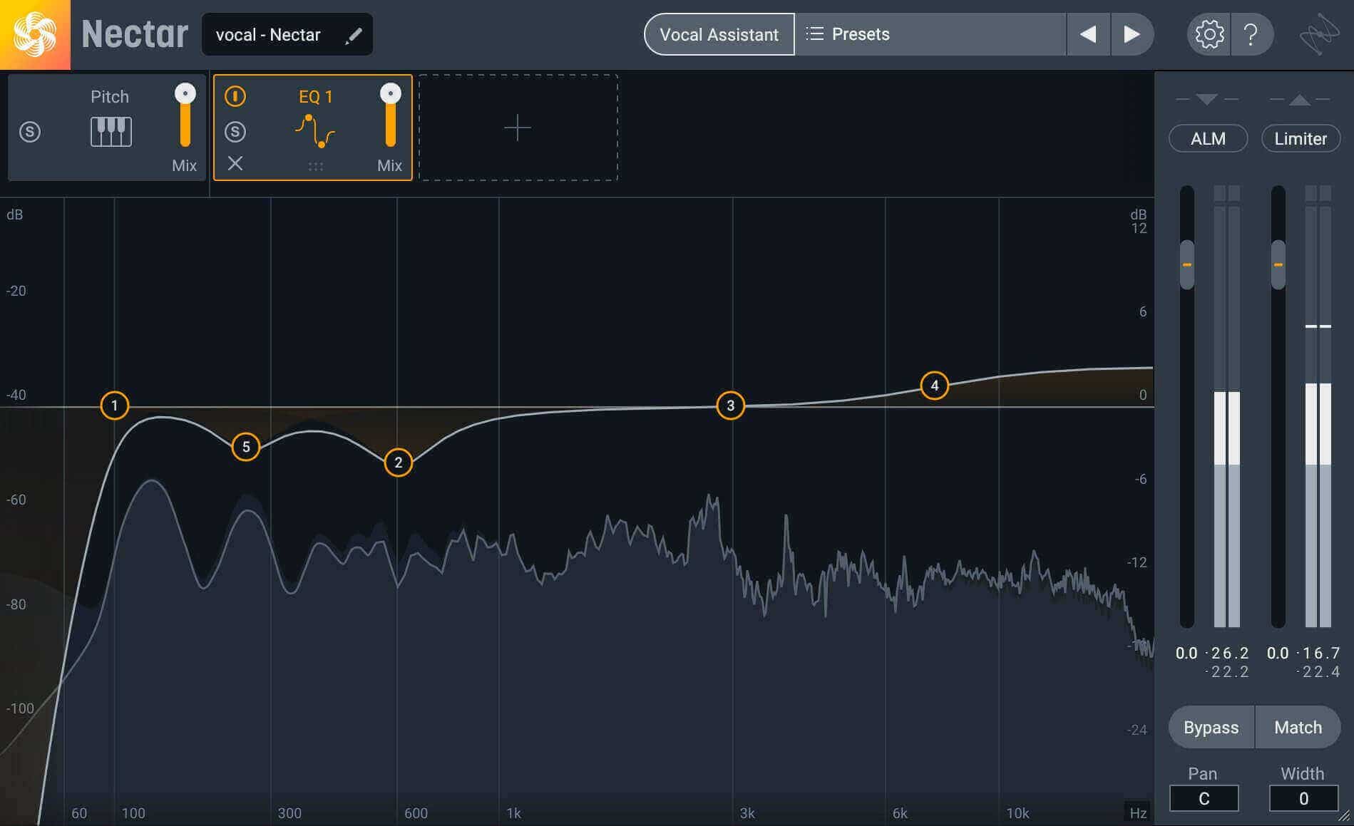 Using bell filters on Nectar 3's EQ to reduce resonances