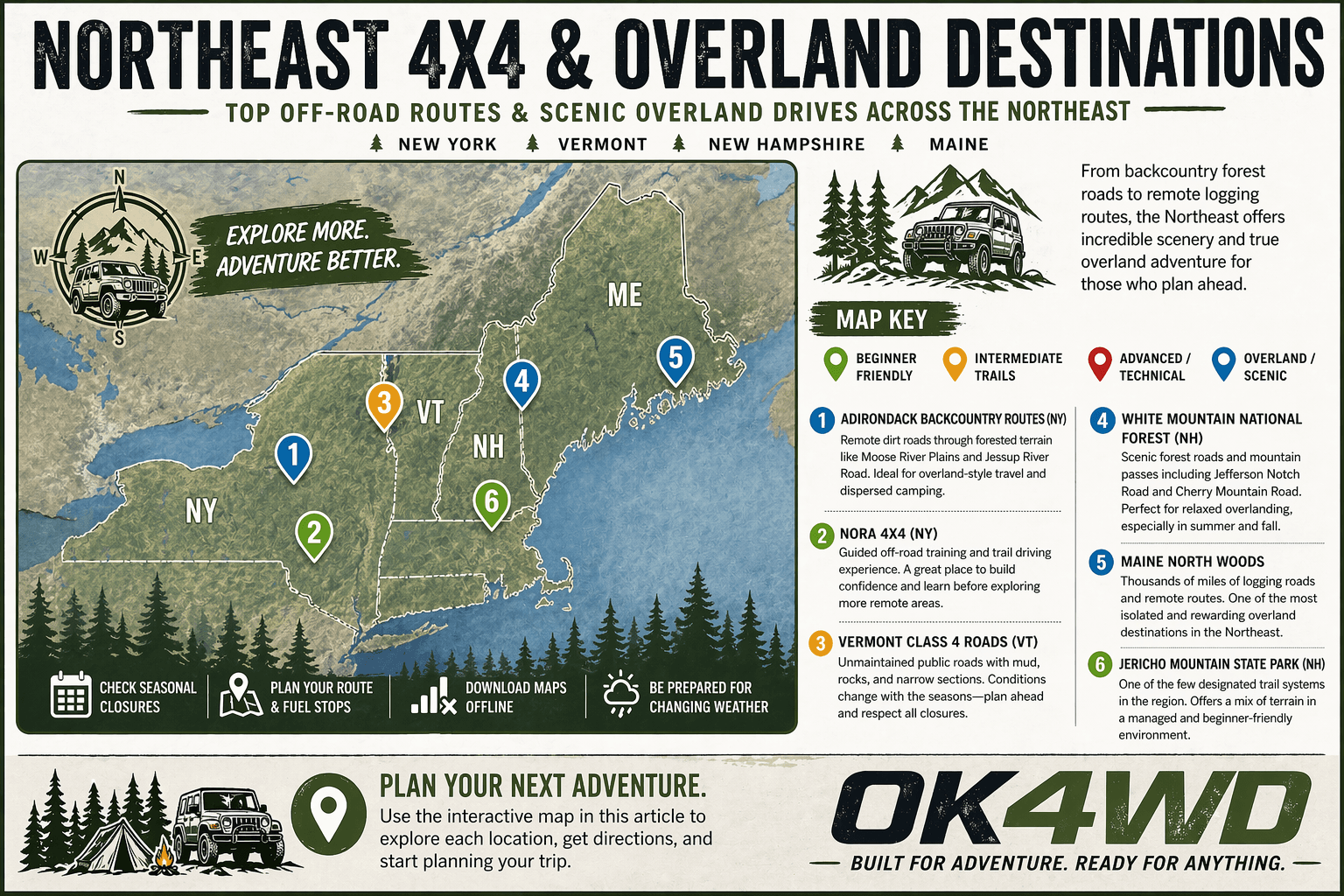 Best 4×4 & Overland Routes in the Northeast
