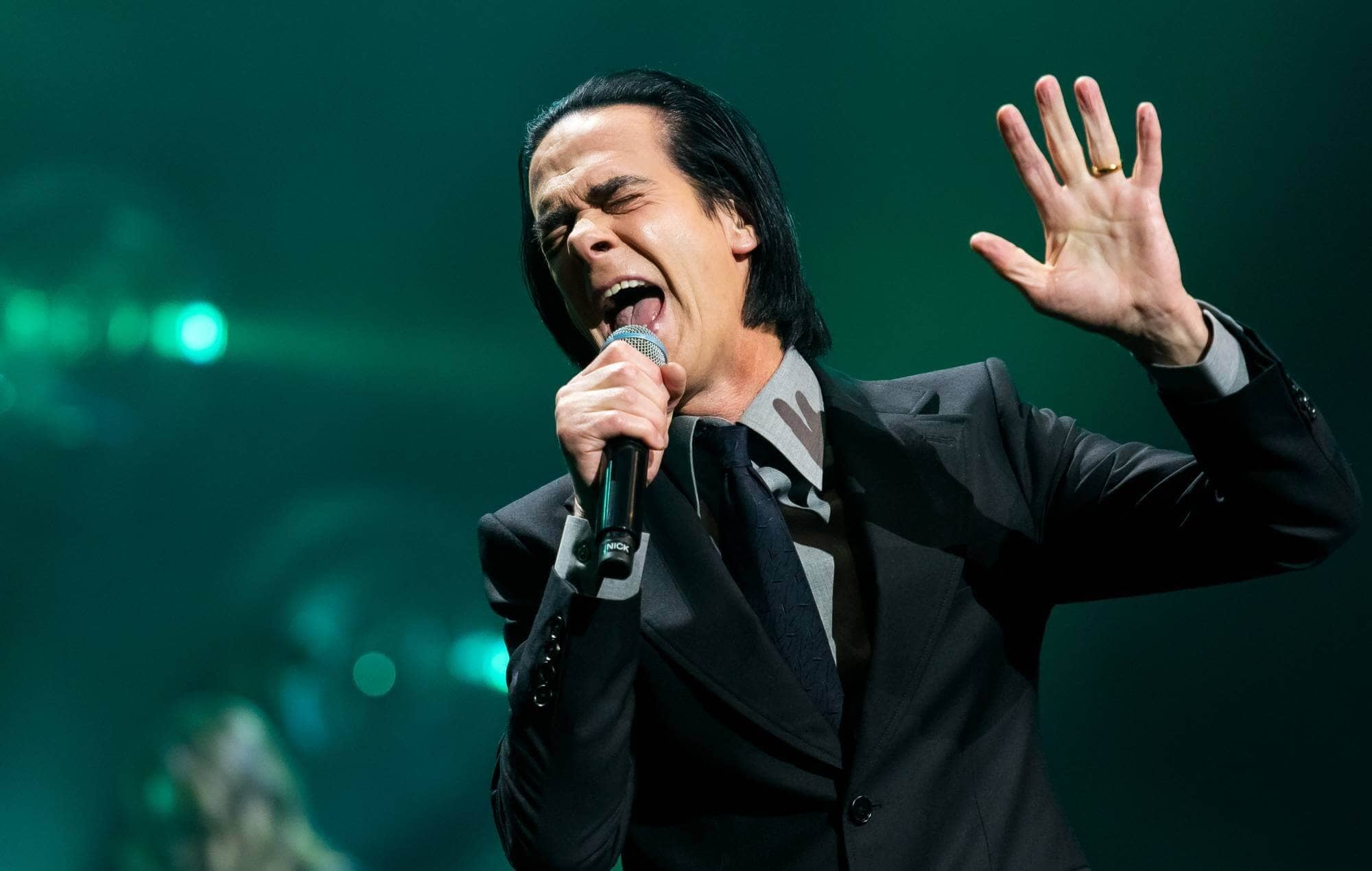 Nick Cave on stage – a compelling figure in music history