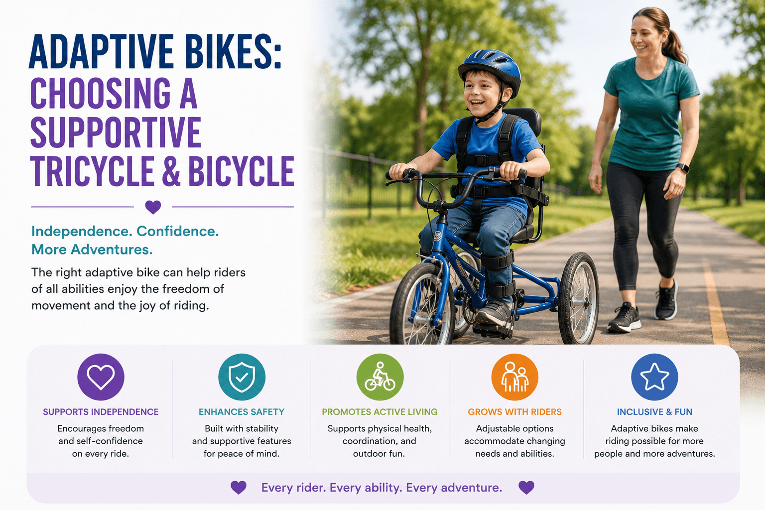 Adaptive Bikes Choosing A Supportive Tricycle and Bicycle