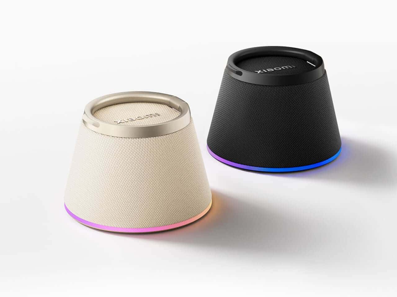 Close-up of Xiaomi’s magnetic Bluetooth speaker on phone