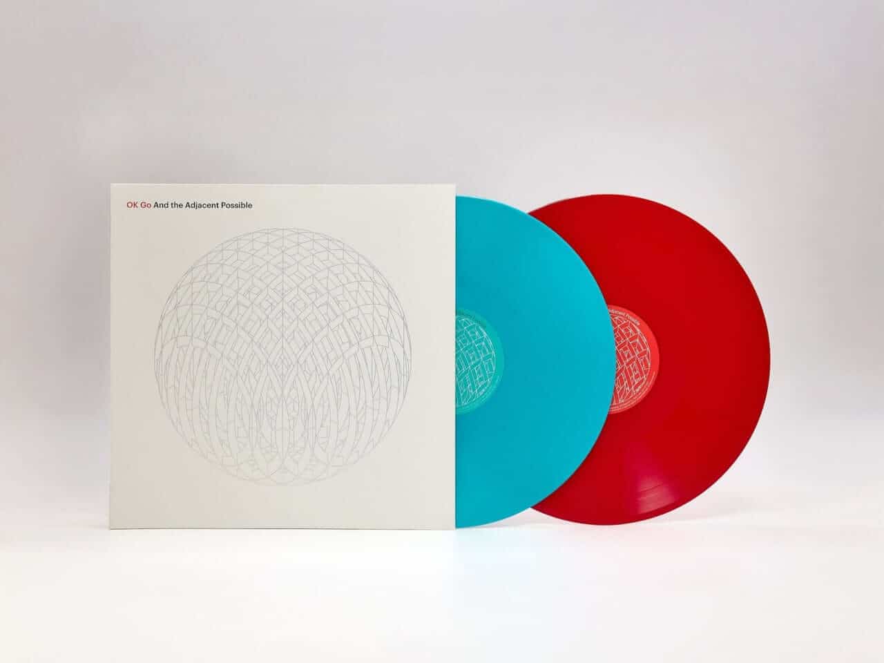 Album sleeves and records arranged as a curated personal collection
