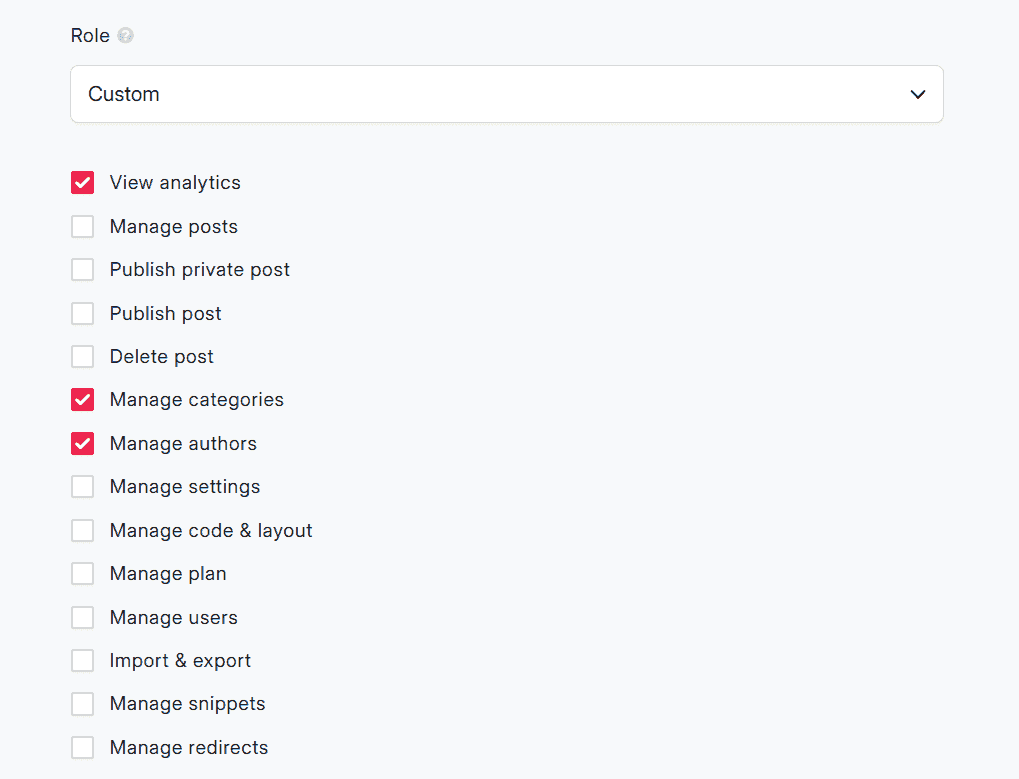 Custom user roles in DropInBlog