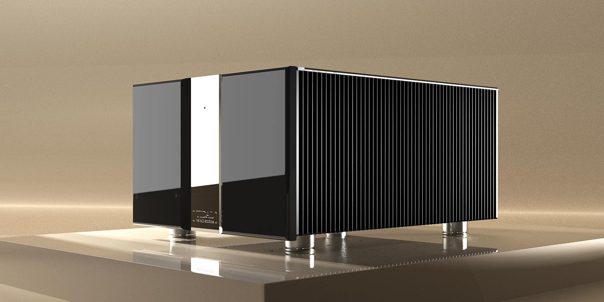 Tidal Ferios G2 Monoblock in sleek black with polished stainless steel accents
