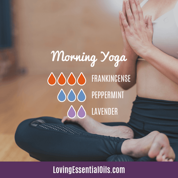 Morning Yoga diffuser blend with frankincense, peppermint and lavender