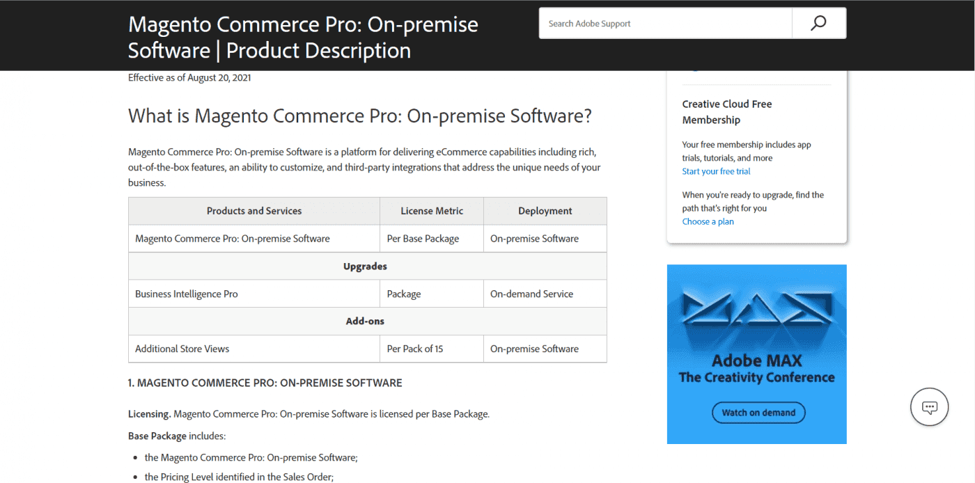 Magento Commerce On-premise
