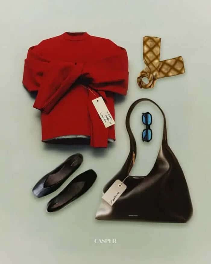 flat lay photo