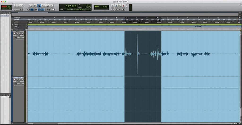 Podcast editing in Pro Tools