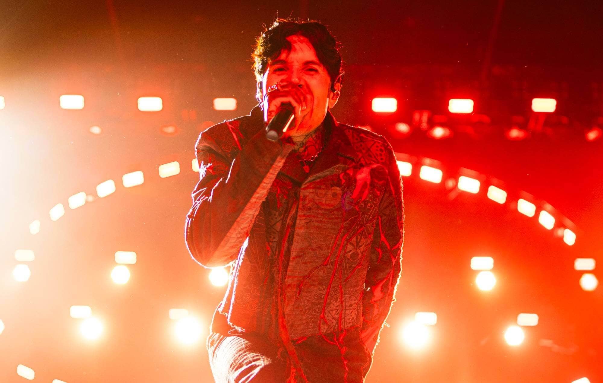 Bring Me The Horizon performing at Reading Festival 2025