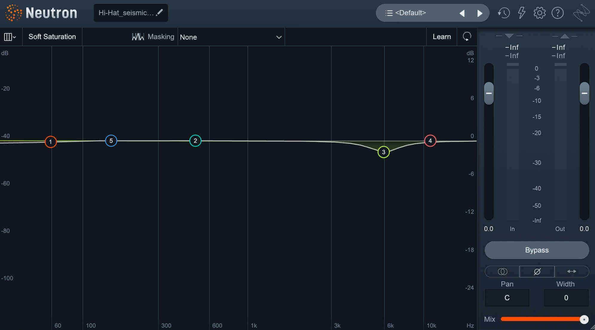 Hi-hat EQ in Neutron