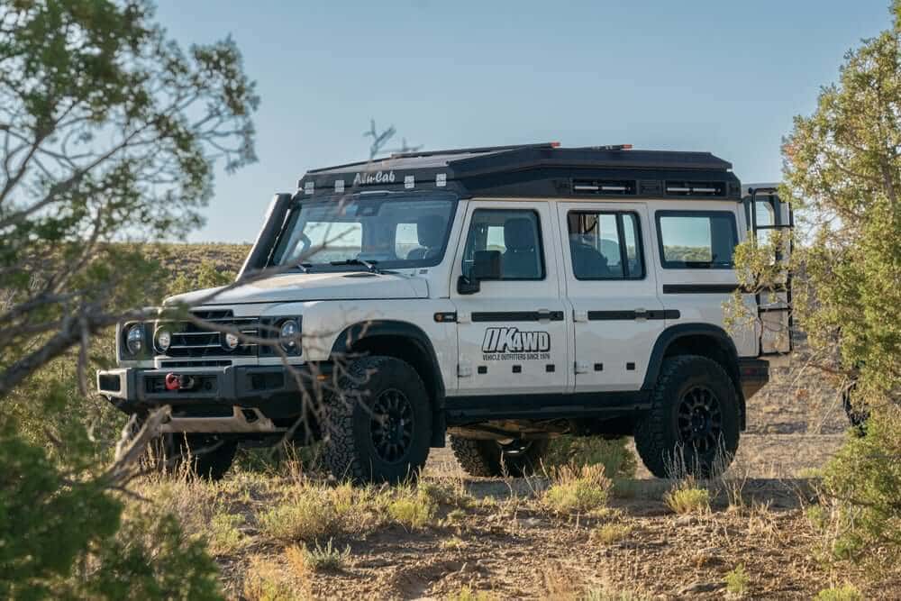 Camping in Whitewater, Colorado in our overland-ready Ineos Grenadier.