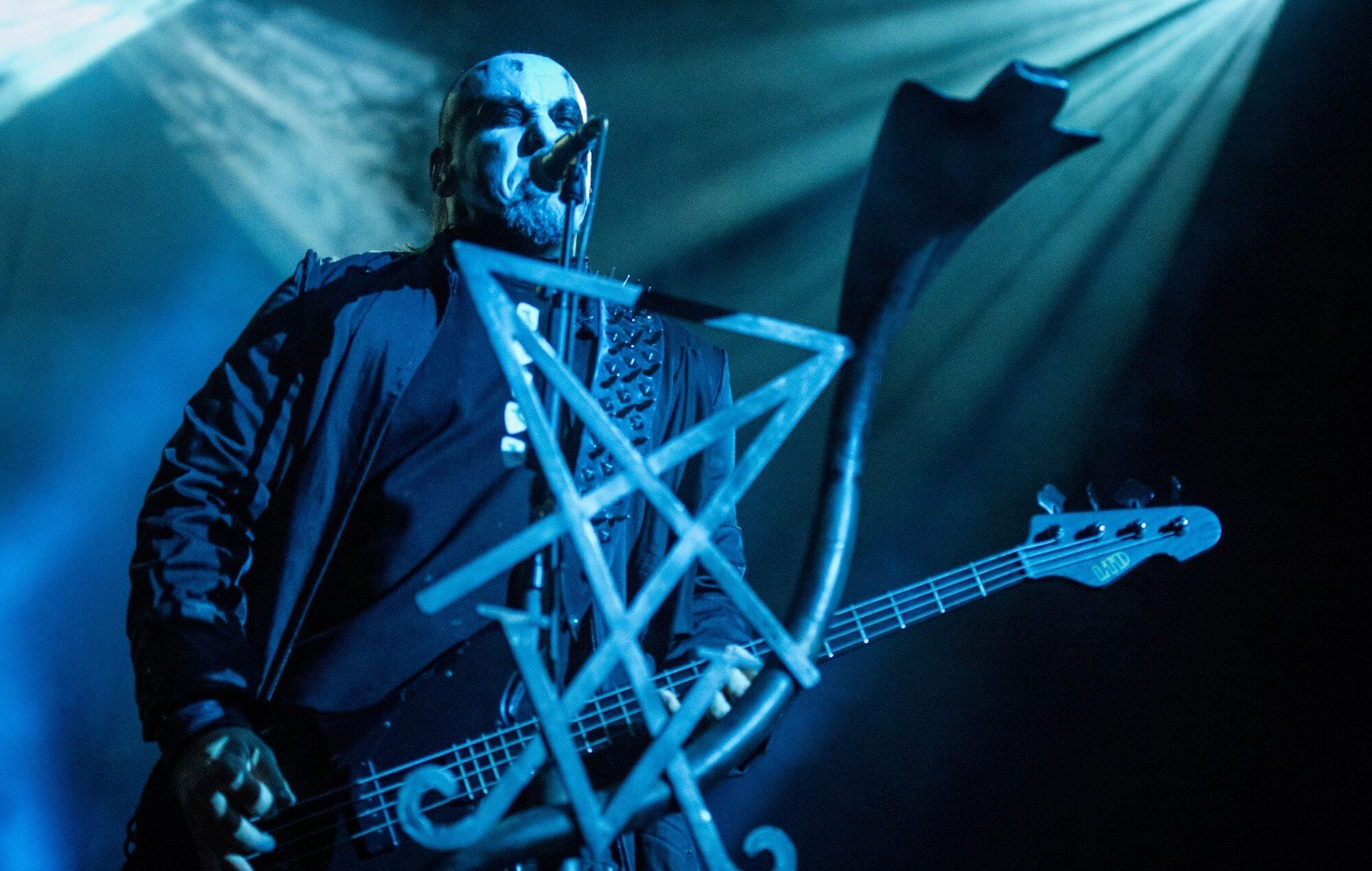 Tomasz Wroblewski from Behemoth performing live