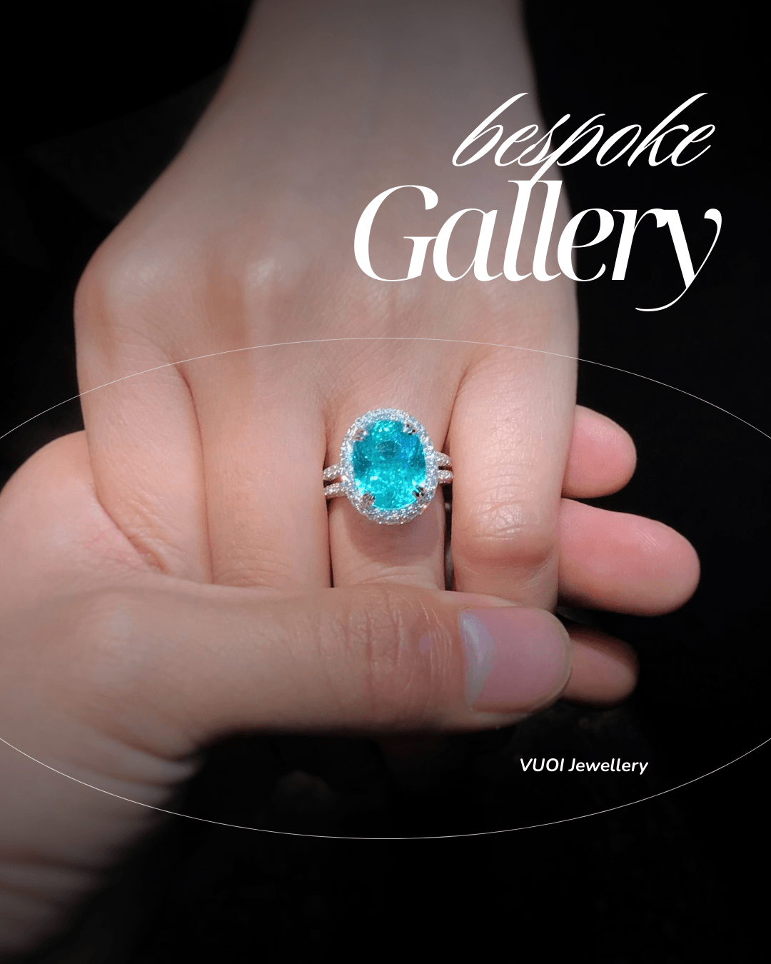paraiba gemstone ring bespoke jewellery remodelling