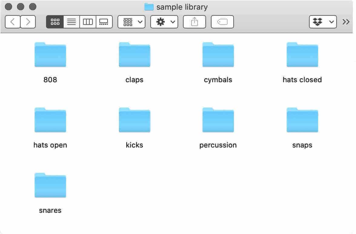 Example of a sample library