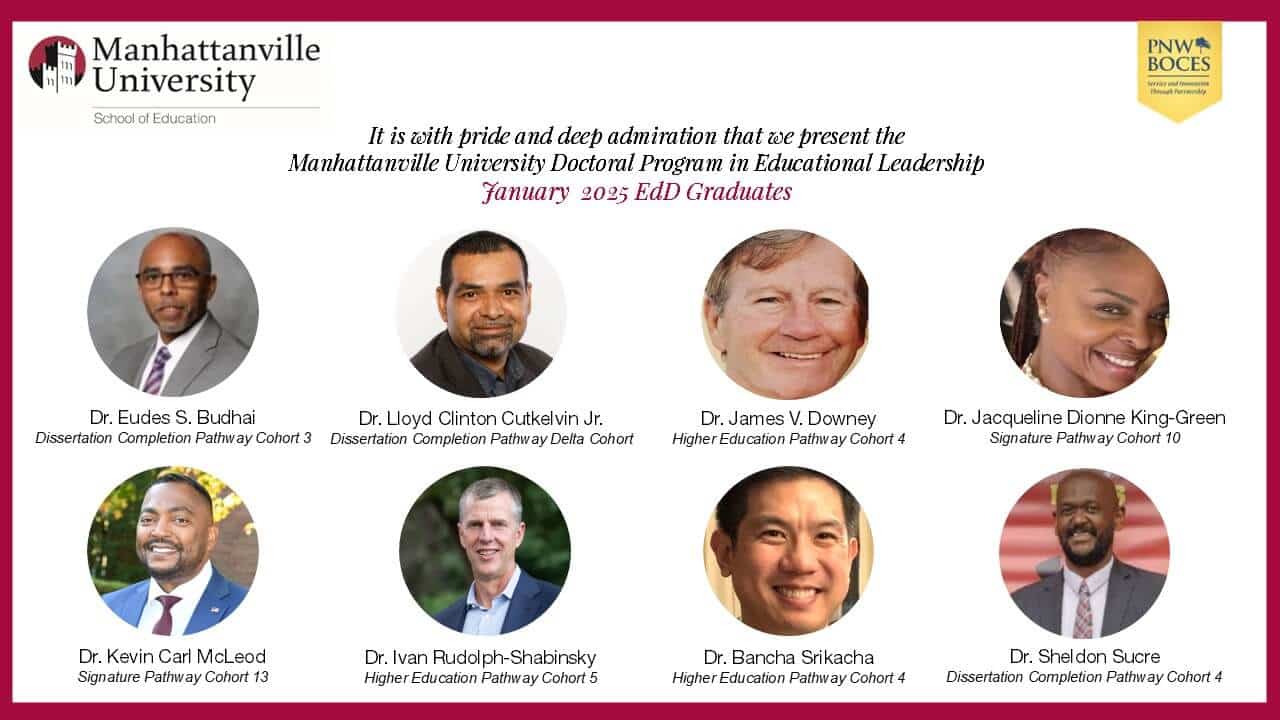 Congratulations to Manhattanville University's Doctoral Program January 2025 Graduates!