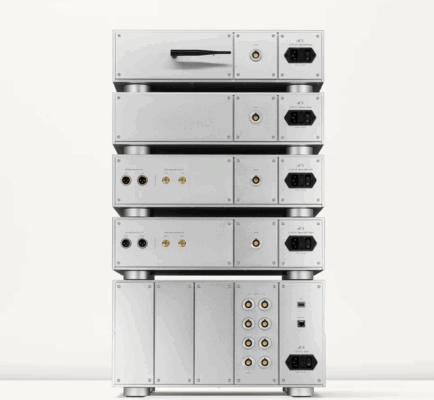 Rear view of the dCS Varèse system showcasing its elegant design
