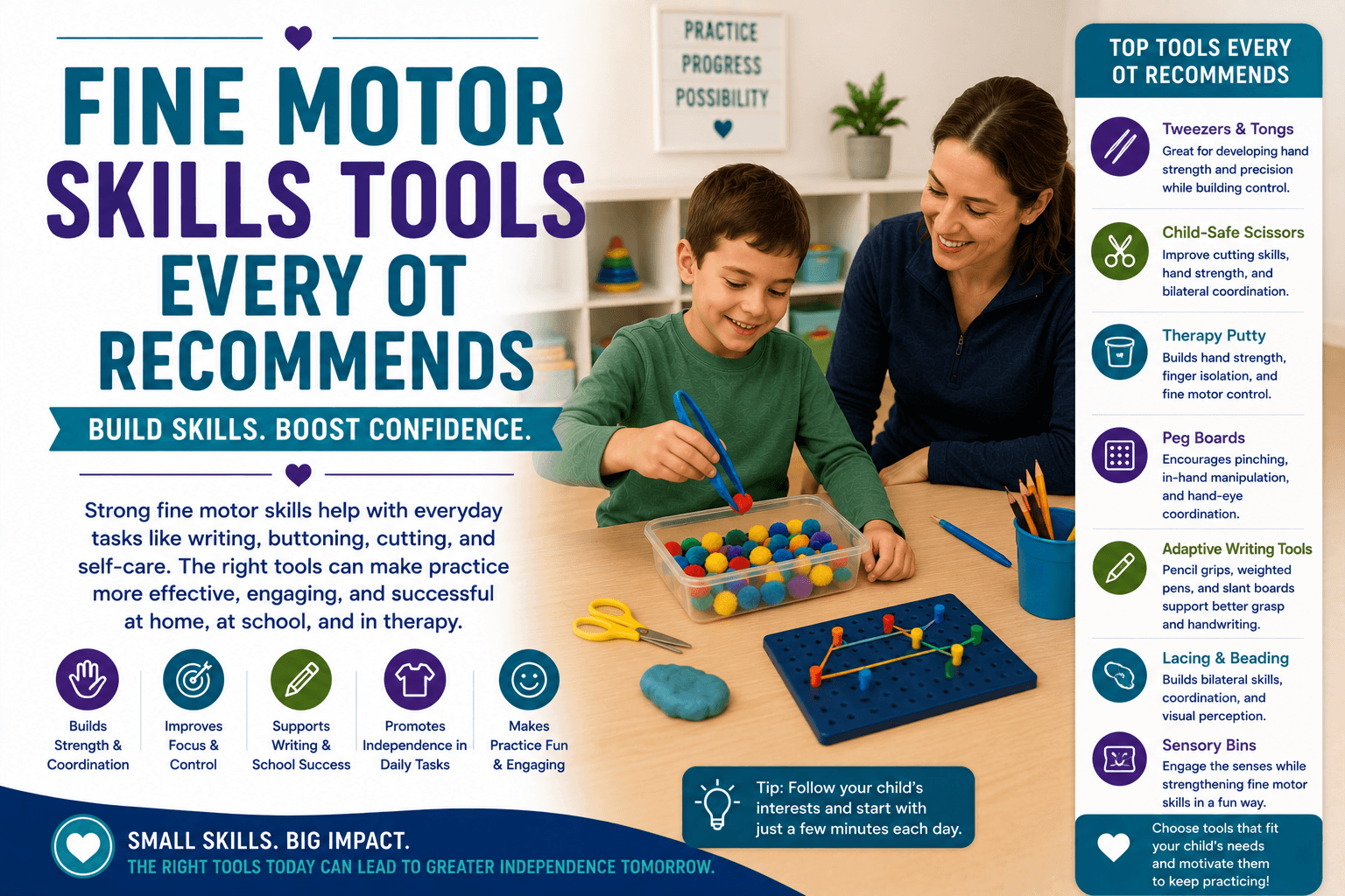 Fine Motor Skills Activities & Tools Every OT Recommends