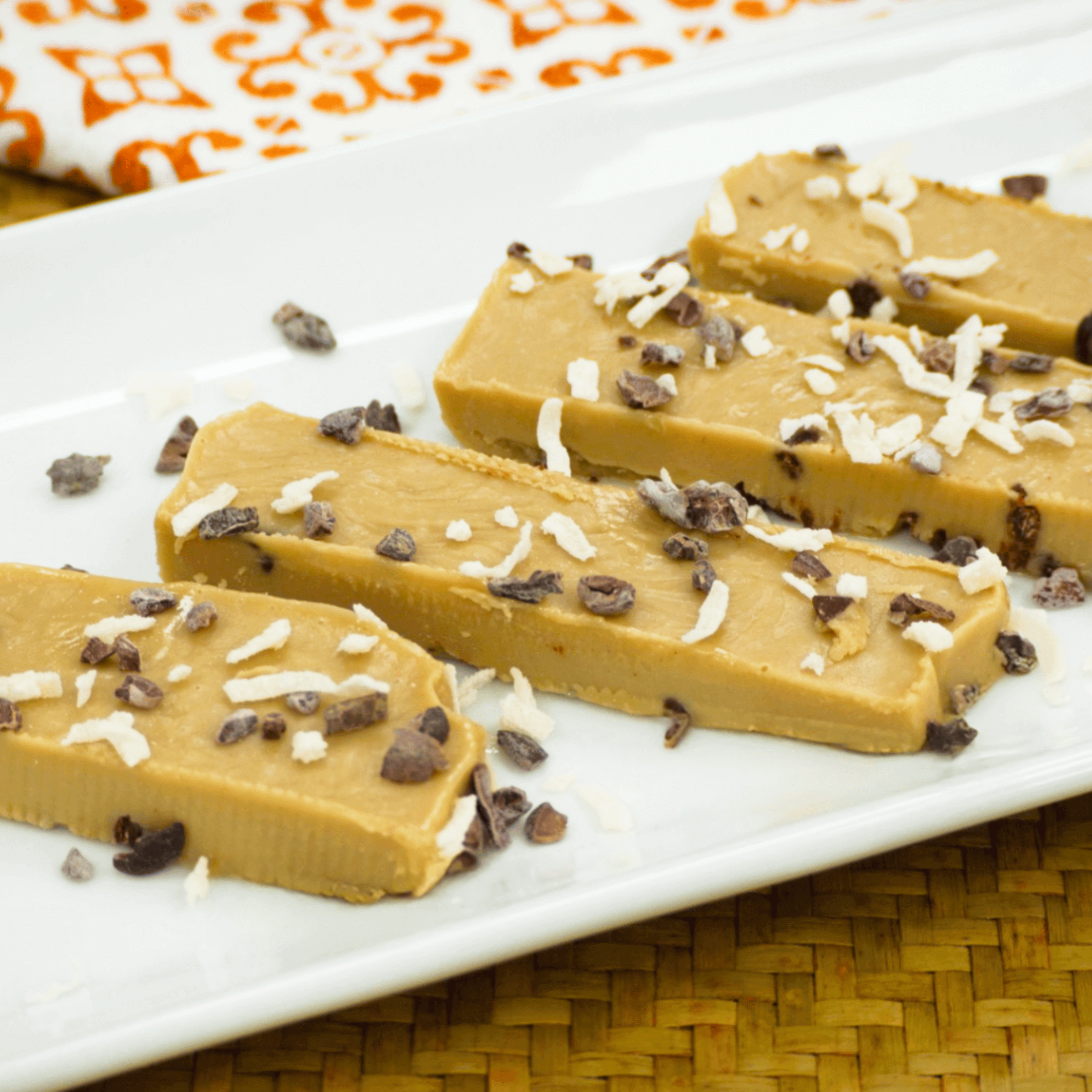 No-Bake Salted Tahini Cookie Dough Fudge