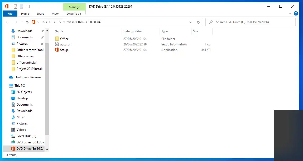 Microsoft Visio Professional 2024 IMG file contents