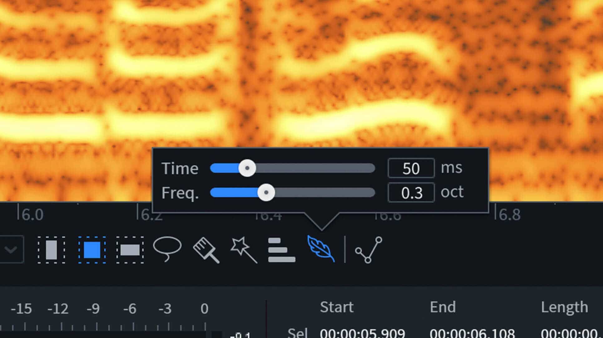 Improved Selection Feathering in RX 10