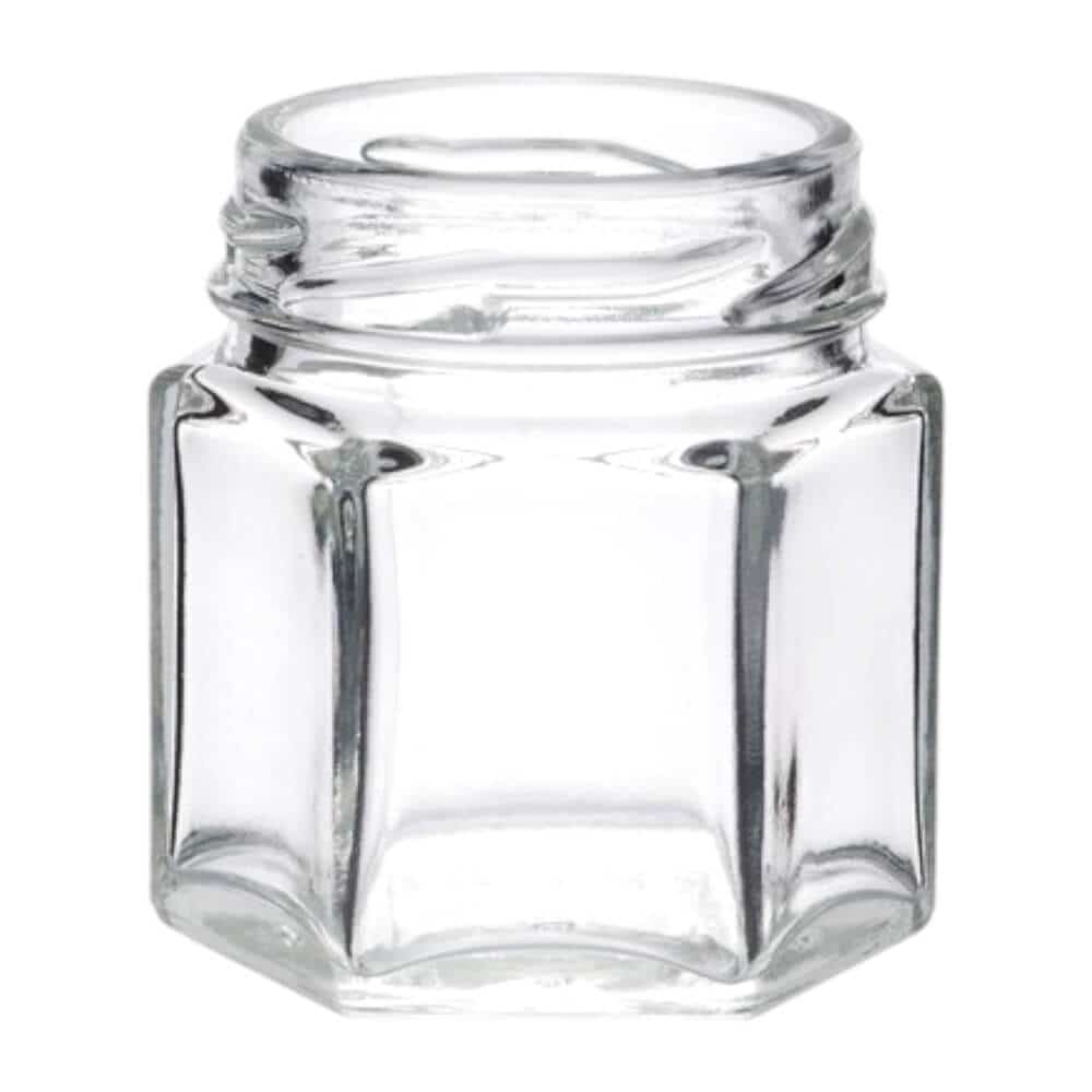 Where to buy mini honey jars - 1.5 oz Hexagon Glass Jar with Lid