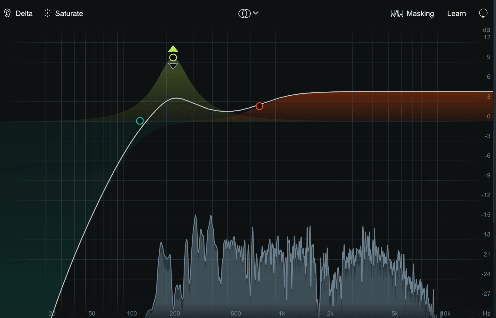 Neutron EQ on the snare reverb