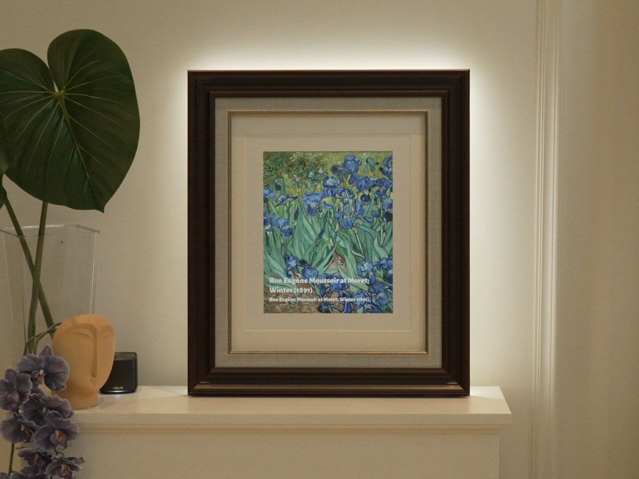 AuraFrame vintage smart oil painting audio frame