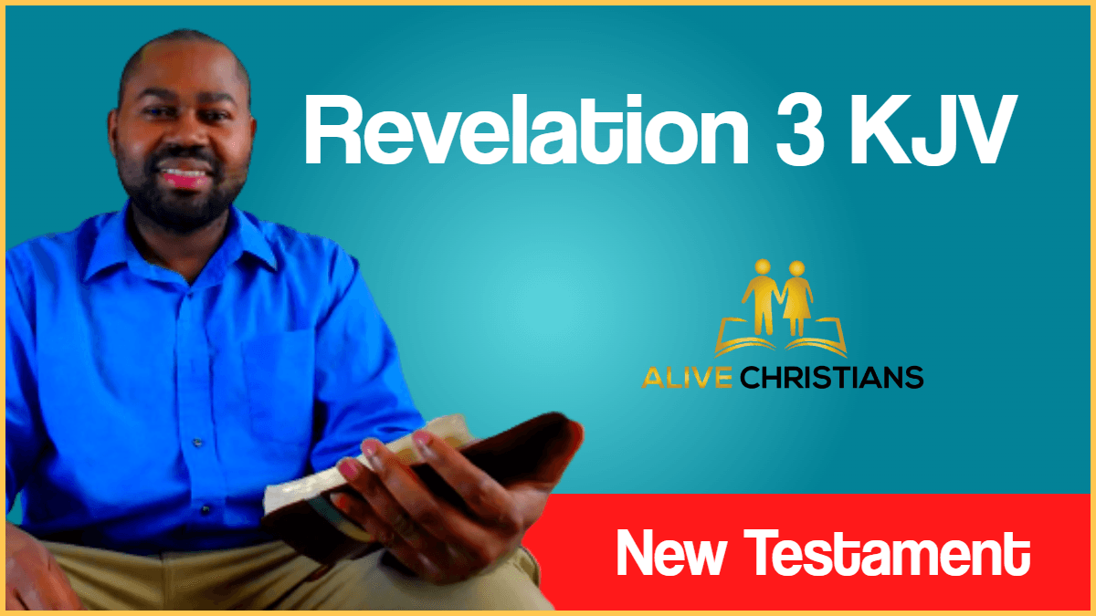 Revelation 3 KJV with Audio - And unto the angel of the church