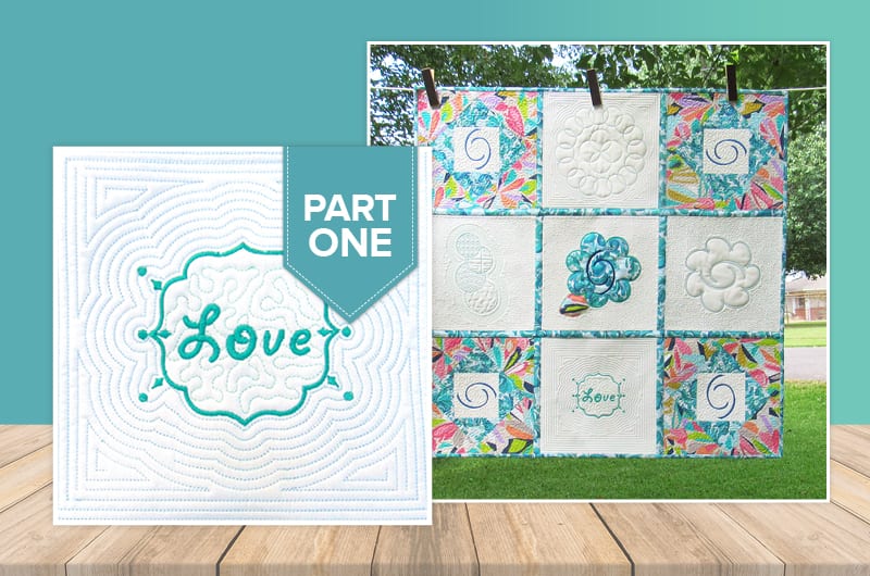 ’Hatching’ a Quilt – Monogram Block