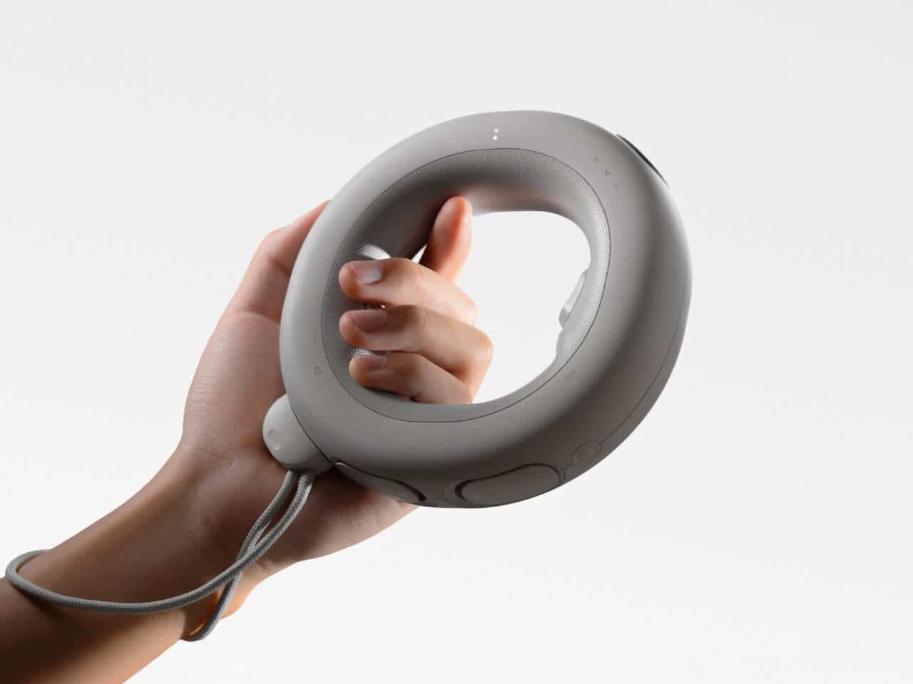 Tuno ring-shaped DJ controller held in hands