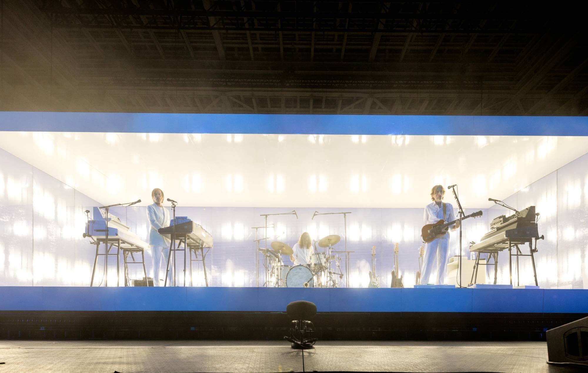 AIR on stage performing live
