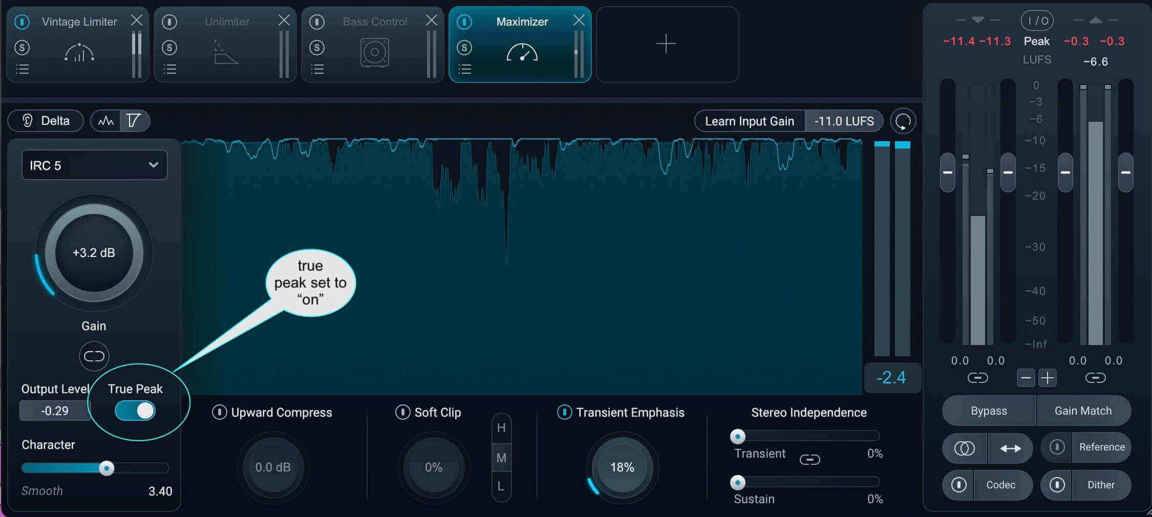 True Peak in Ozone 12