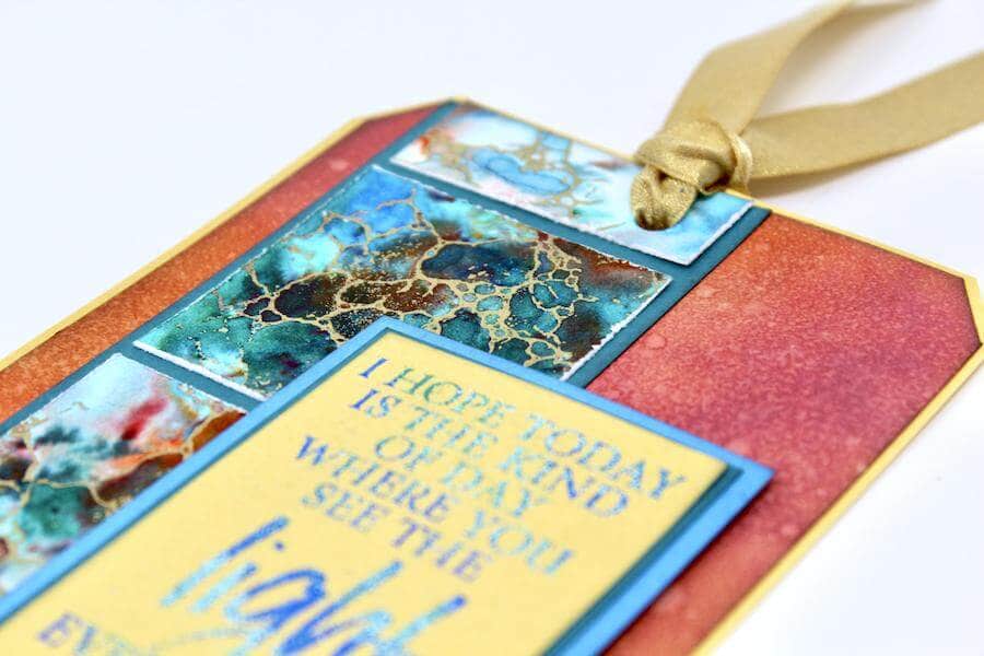 Turquoise Jumbo Tag Tutorial - Bigger is better!