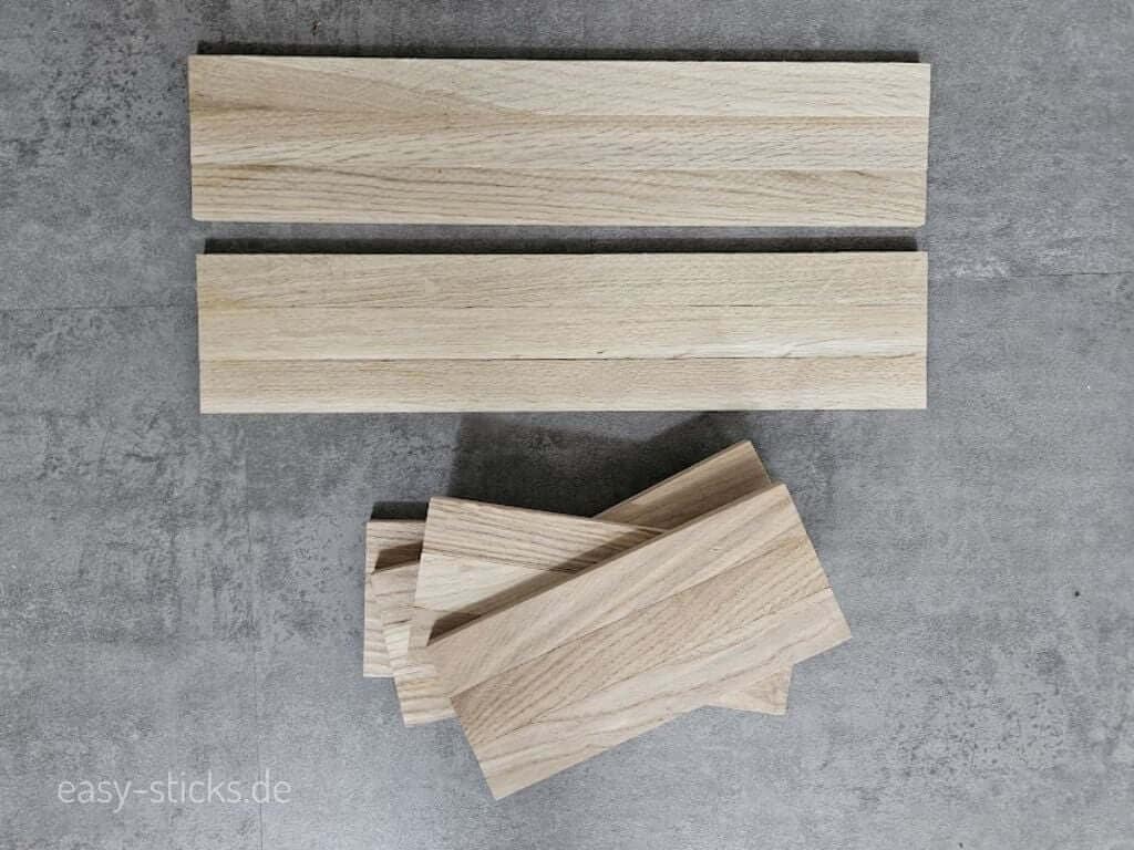 Vorbereitete Platten aus Easy-Sticks