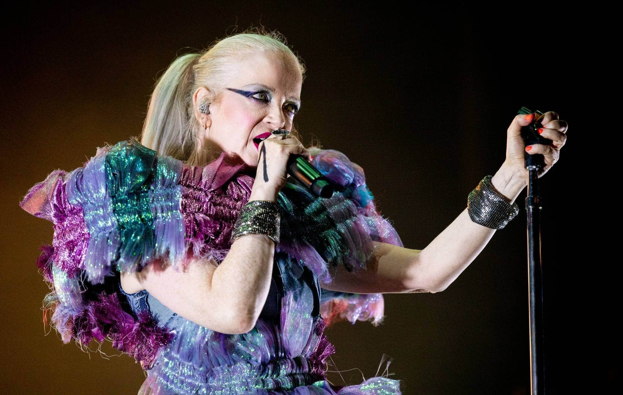 Shirley Manson performing with Garbage