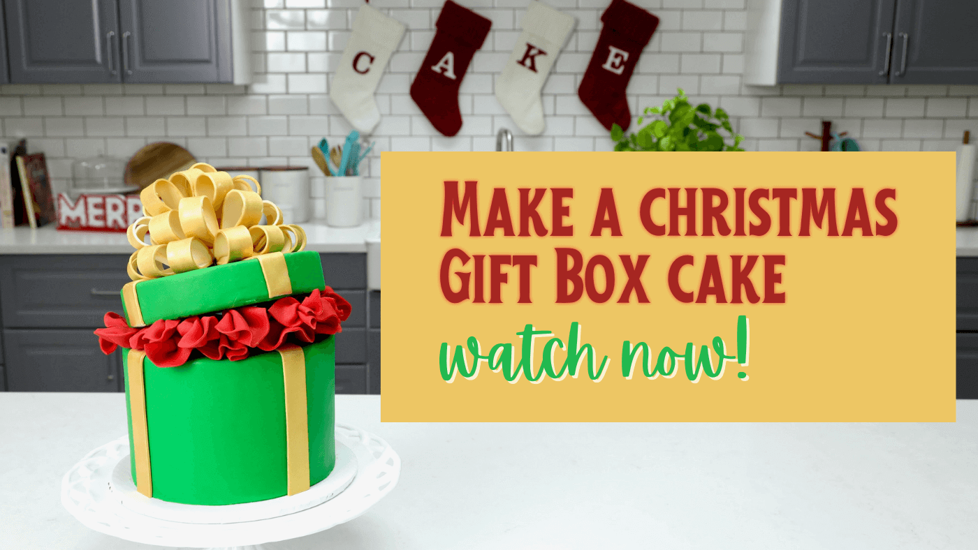 Make A Gift Box Cake, Color Fondant and Airbrush