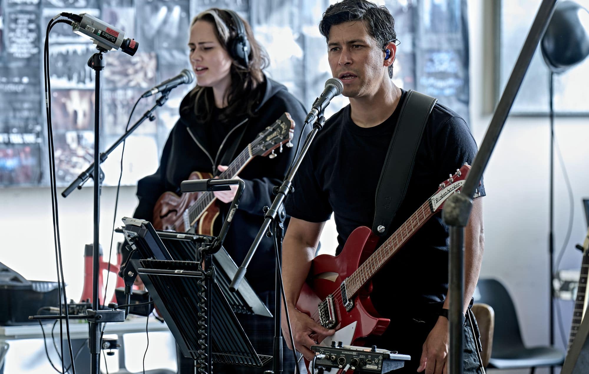 Musicians rehearsing arrangements for the Royal Shakespeare Company production