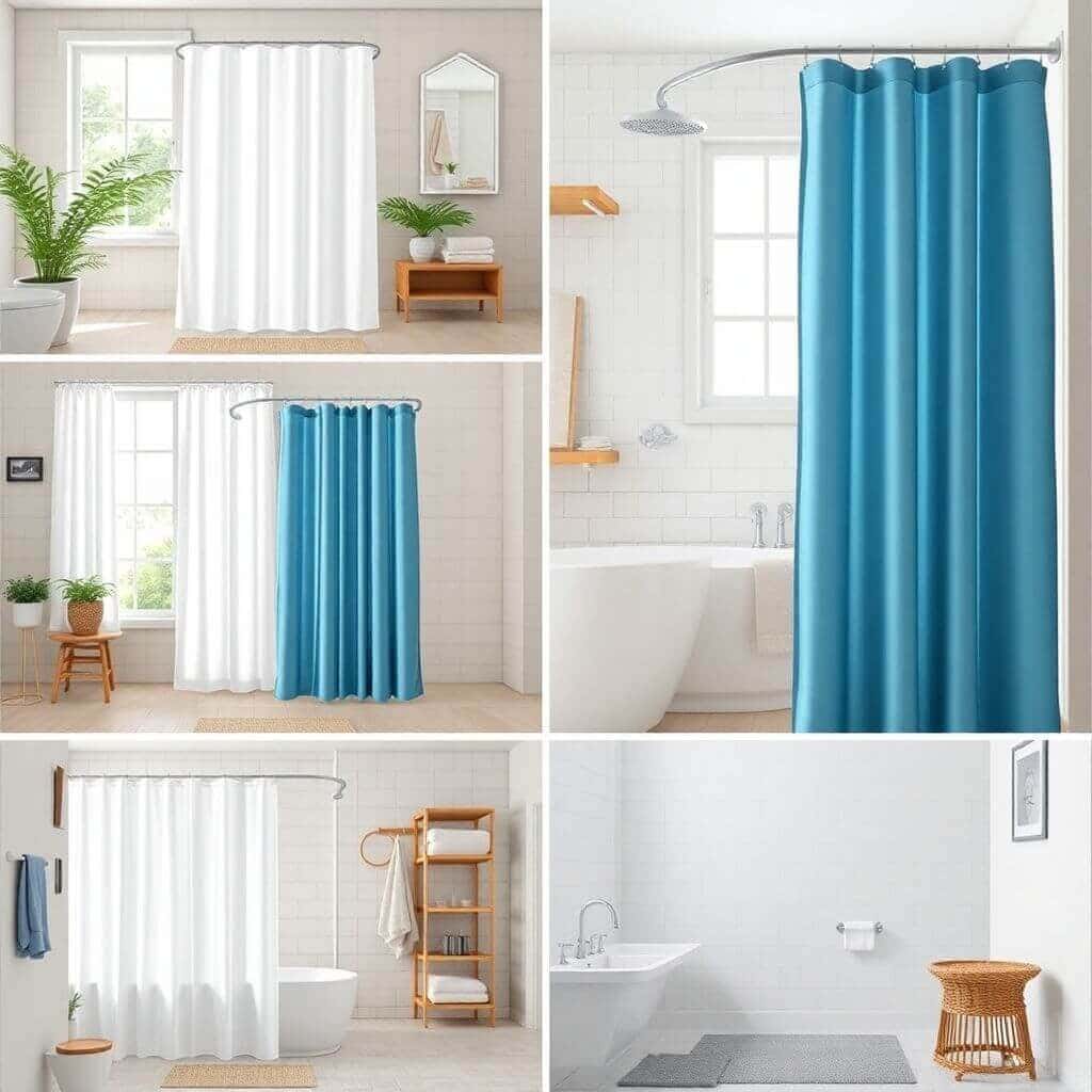 Which Store Offers Vinyl Shower Curtains in Bulk for a Gym Locker Room?