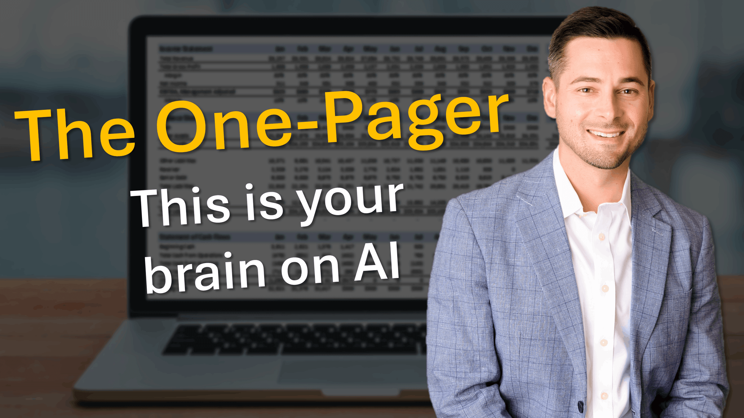 A title image for the One-Pager: this is your brain on AI.