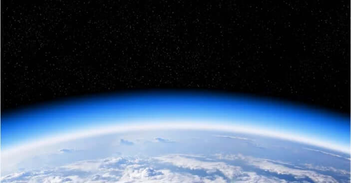Earth's ozone layer viewed from space