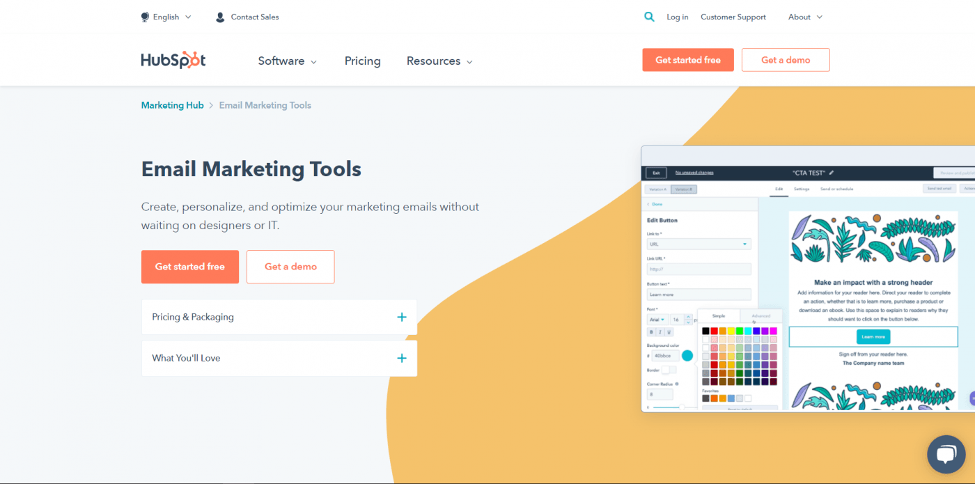 HubSpot email marketing