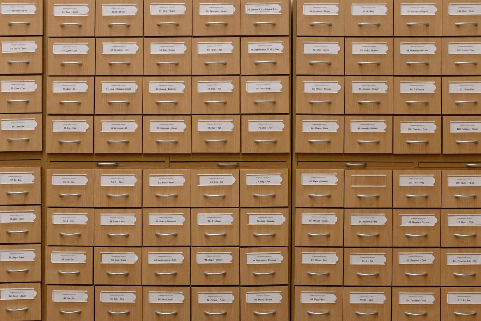 Wall of labeled archive storage boxes representing the volume of public records agencies manage under body camera public records law