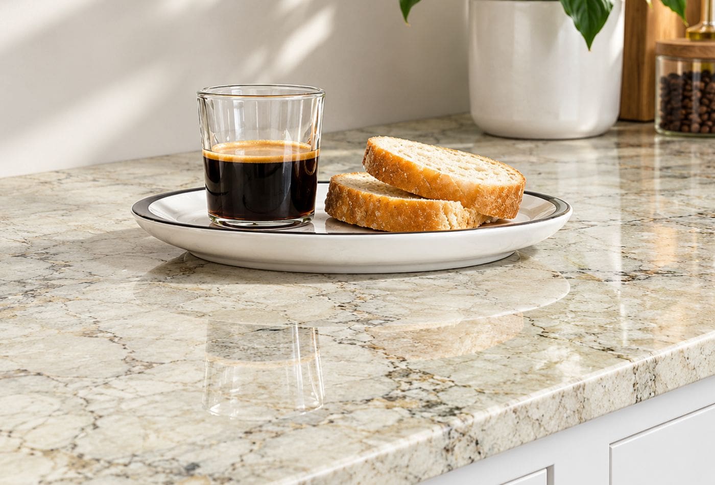 White Ceramic Worktops for Everyday Family Kitchens