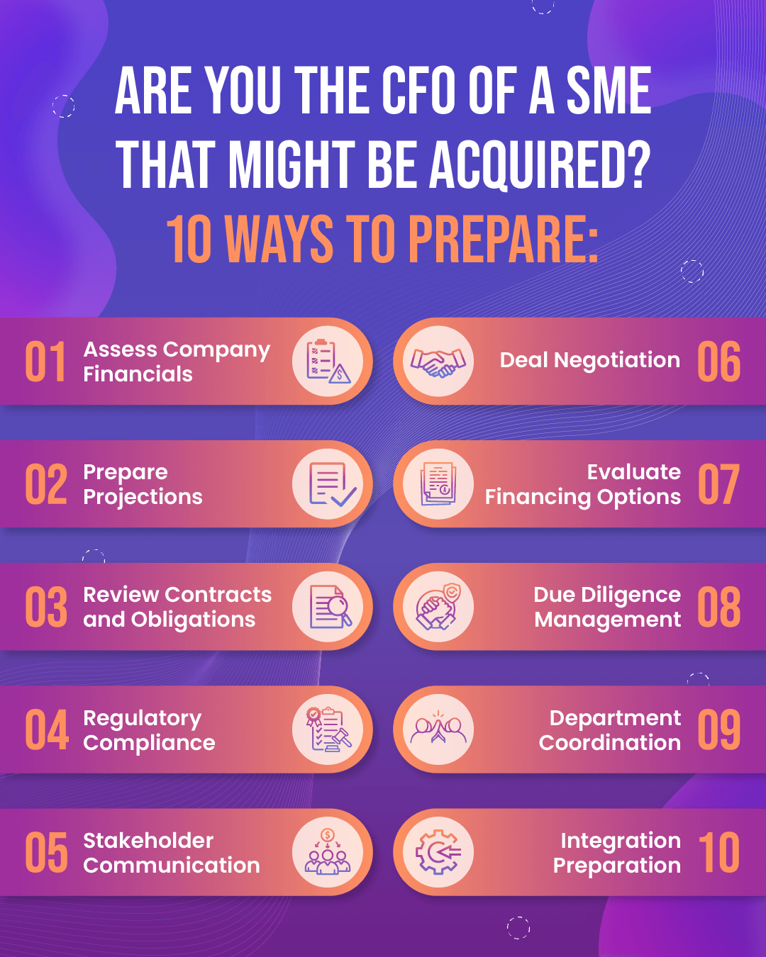 10 Ways to Prepare if You're a CFO that Might Get Acquired