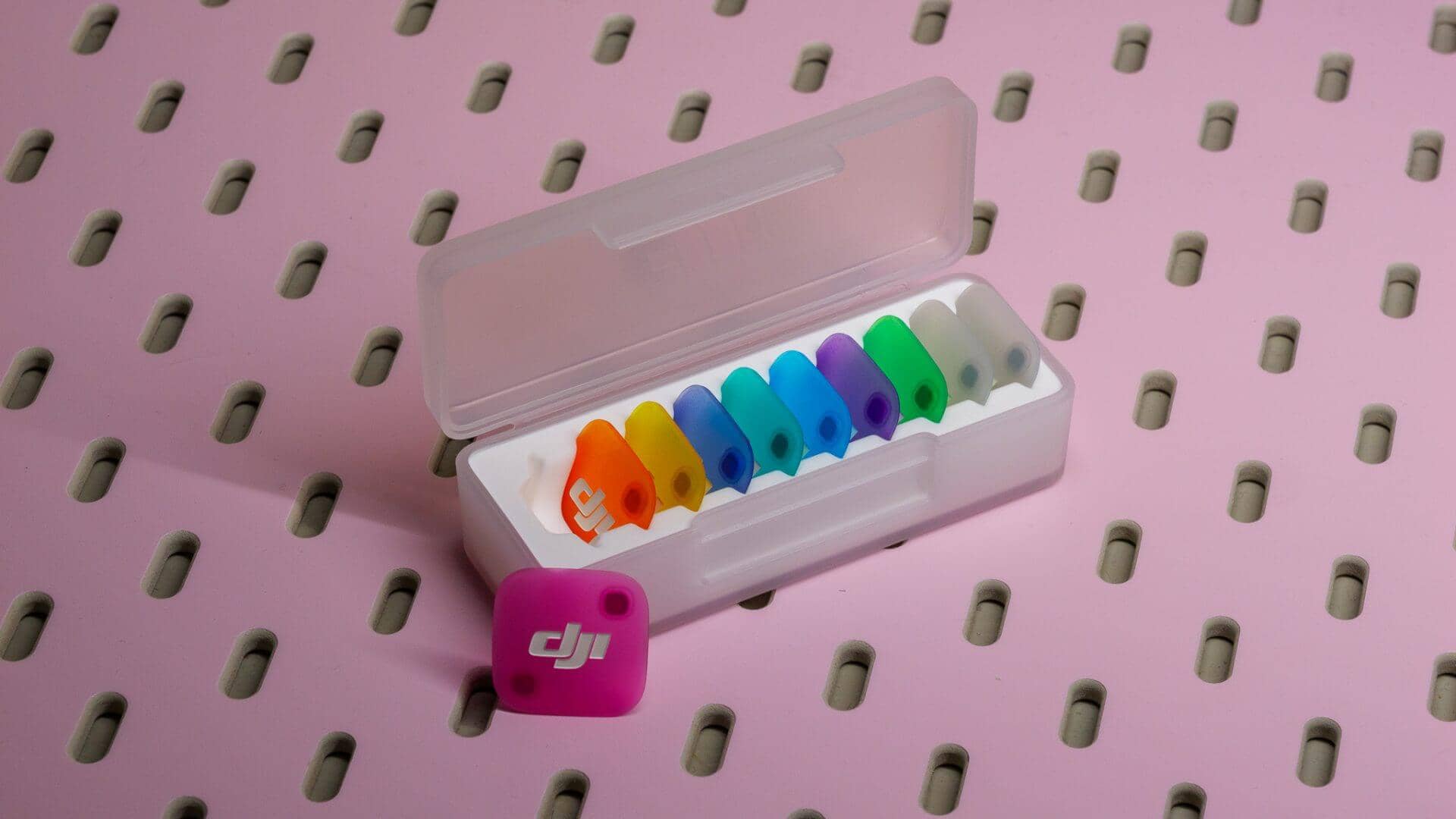 Magnetic colorful panels for DJI Mic Mini 2 transmitters
