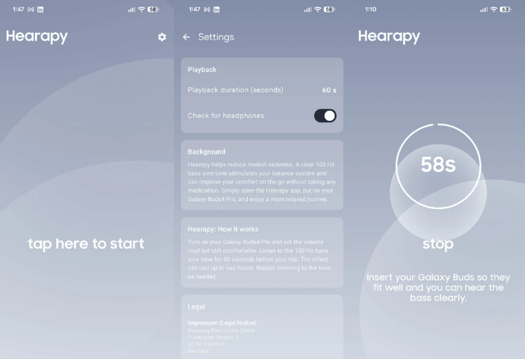 How Samsung’s Hearapy App Rescues Your Vestibular System Anywhere